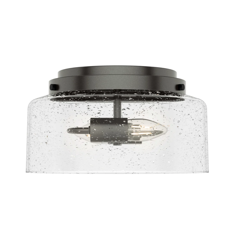 Hunter Hartland 2 Light Flush Mount in Noble Bronze