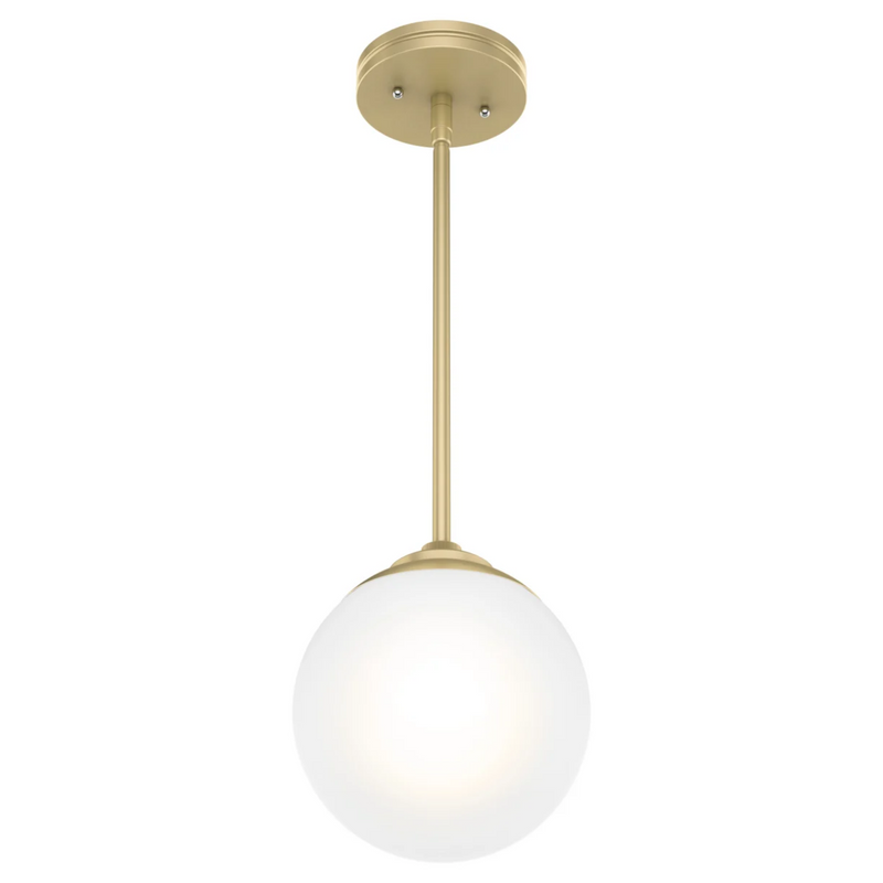 Hunter Hepburn 1 Light Mini Pendant in Painted Modern Brass
