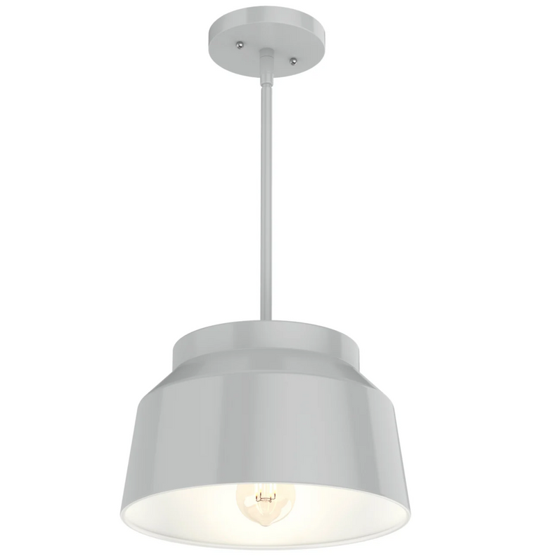 Hunter Cranbrook 1 Light Pendant in Dove Grey