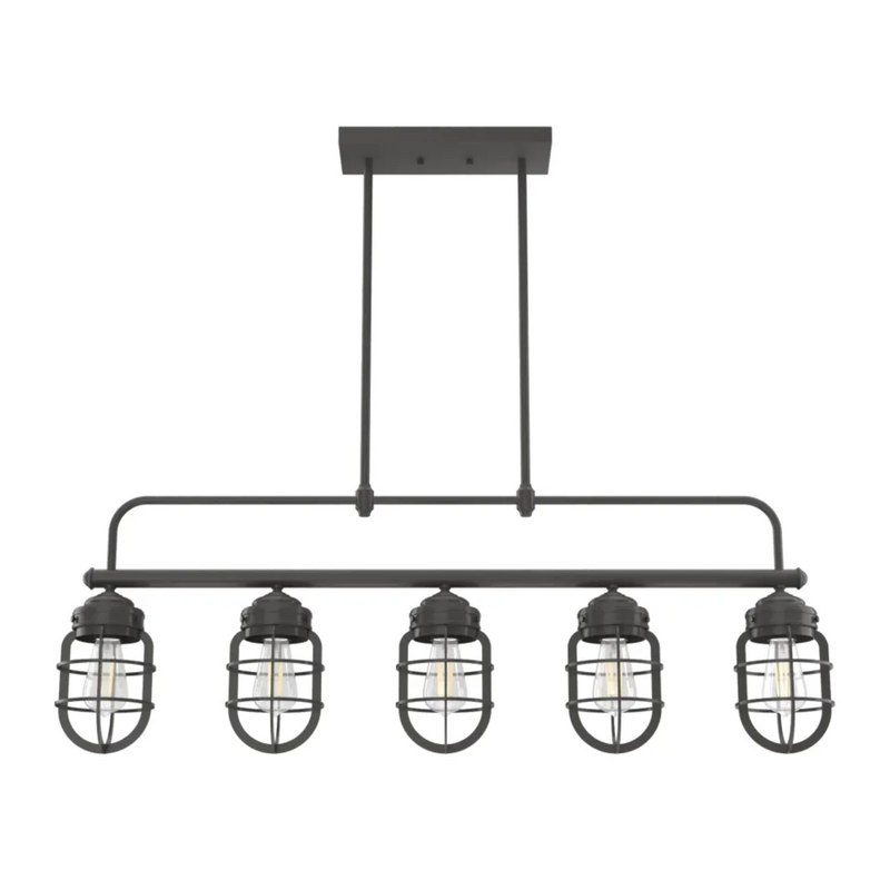 Hunter Starklake 5 Light Chandelier in Noble Bronze