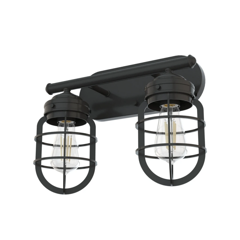 Hunter Starklake 2 Light Vanity in Noble Bronze