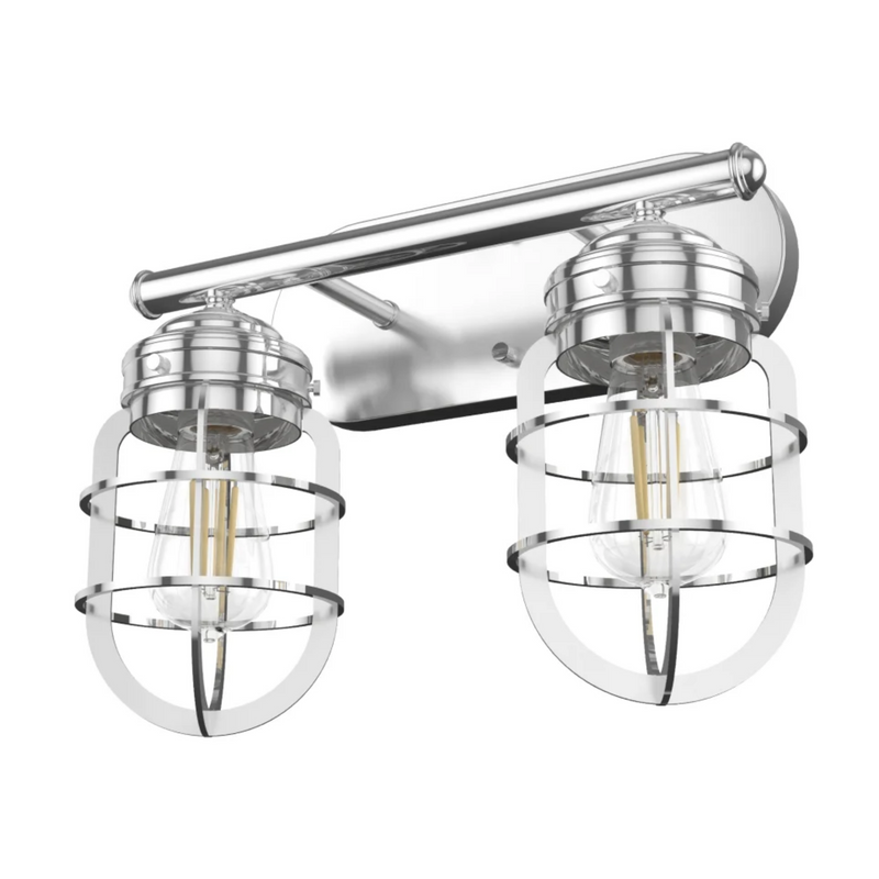 Hunter Starklake 2 Light Vanity in Chrome