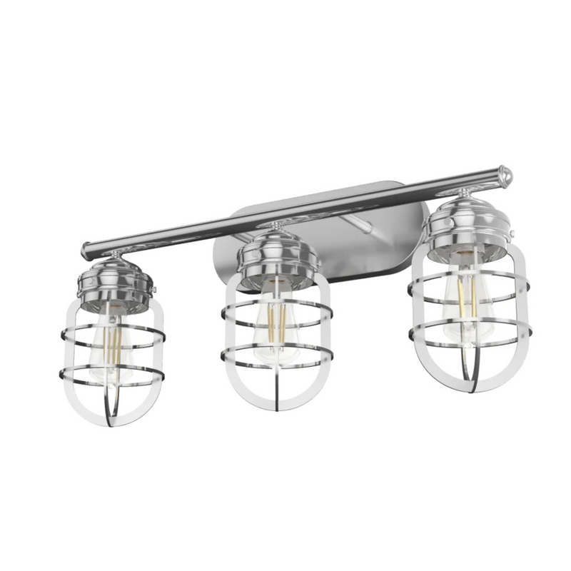 Hunter Starklake 3 Light Vanity in Chrome
