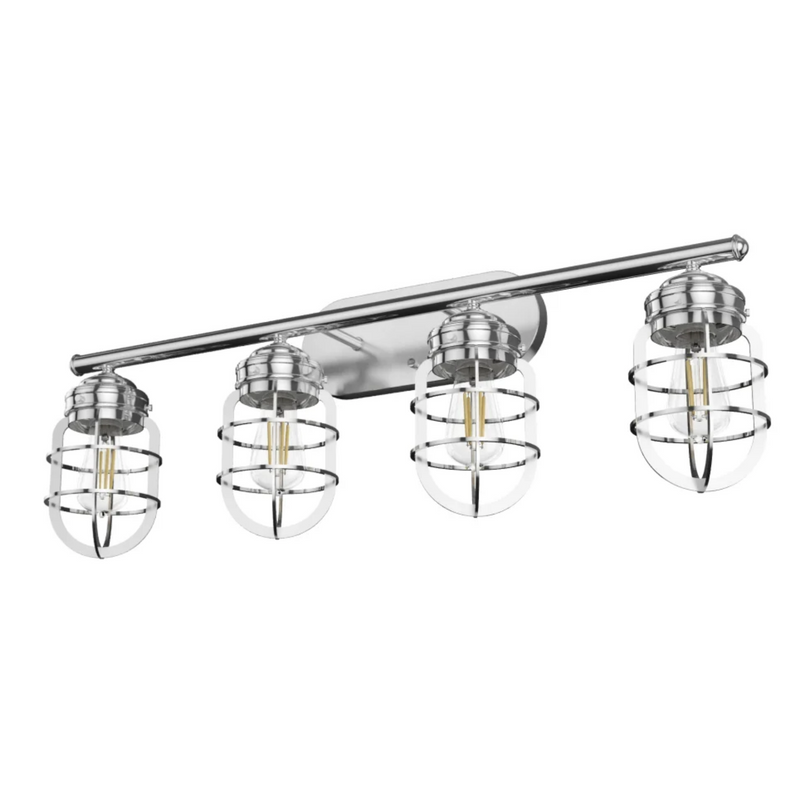 Hunter Starklake 4 Light Vanity in Chrome