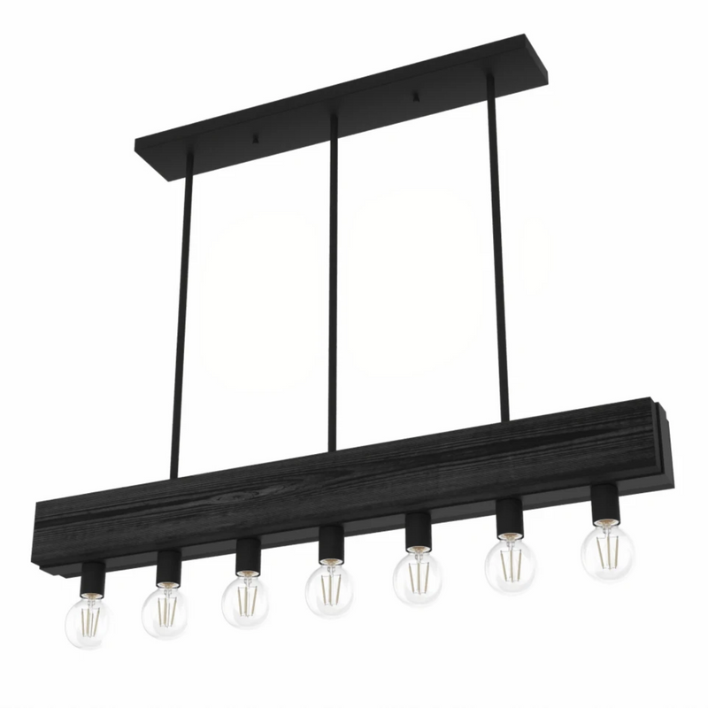 Hunter Donelson 7 Light Chandelier in Natural Iron
