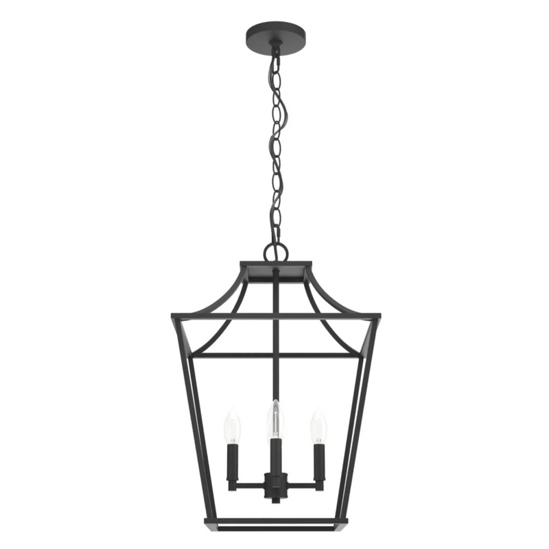 Hunter Laurel Ridge 4 Light Lantern 15 Inch Pendant in Natural Iron