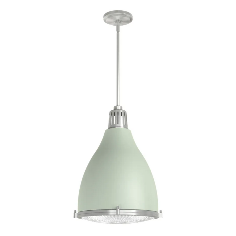 Hunter Bluff View 3 Light 14 Inch Pendant in Soft Sage