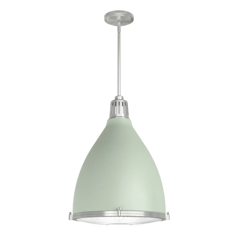 Hunter Bluff View 3 Light 16 Inch Pendant in Soft Sage