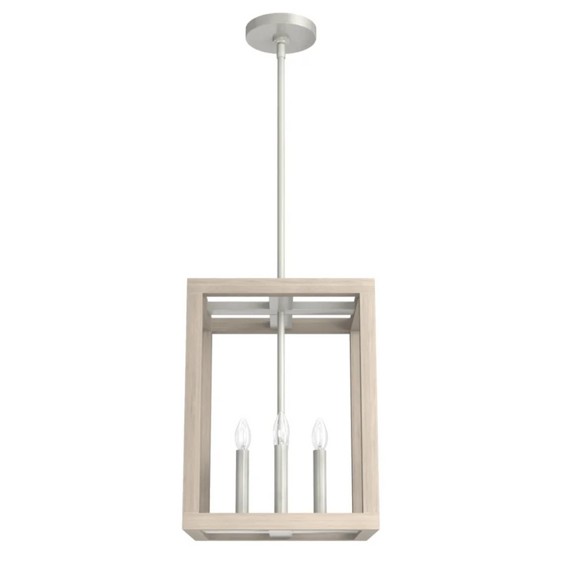 Hunter Squire Manor 4 Light 12 Inch Pendant in Brushed Nickel