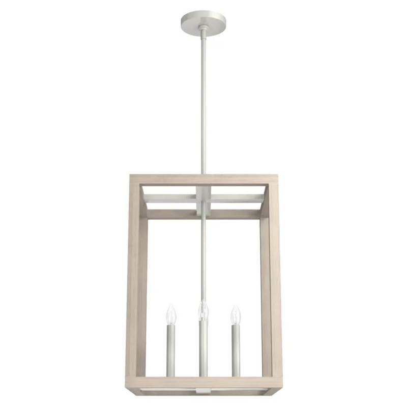 Hunter Squire Manor 4 Light 15 Inch Pendant in Brushed Nickel