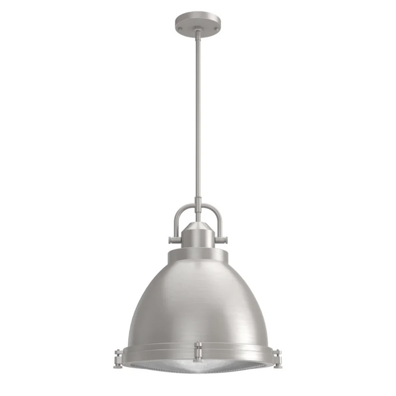 Hunter Bridgemoor 3 Light Pendant in Noble Bronze in Brushed Nickel