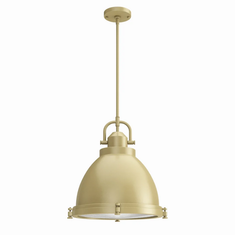 Hunter Bridgemoor 3 Light Pendant in Noble Bronze in Modern Brass