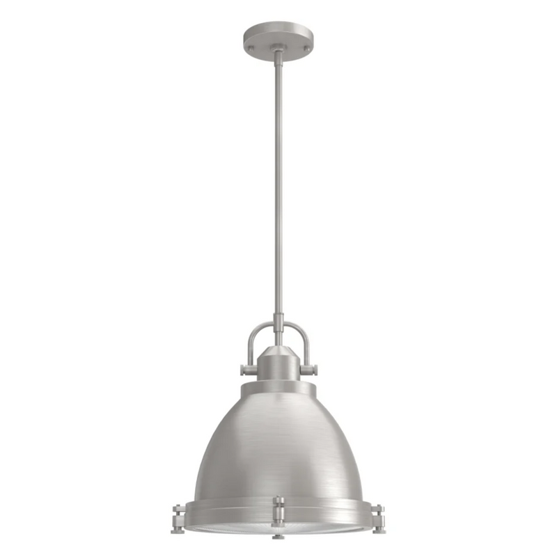 Hunter Bridgemoor 2 Light Pendant in Noble Bronze in Brushed Nickel