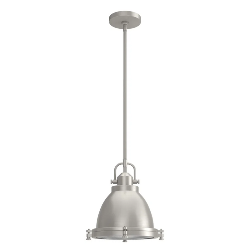 Hunter Bridgemoor 1 Light Pendant in Brushed Nickel