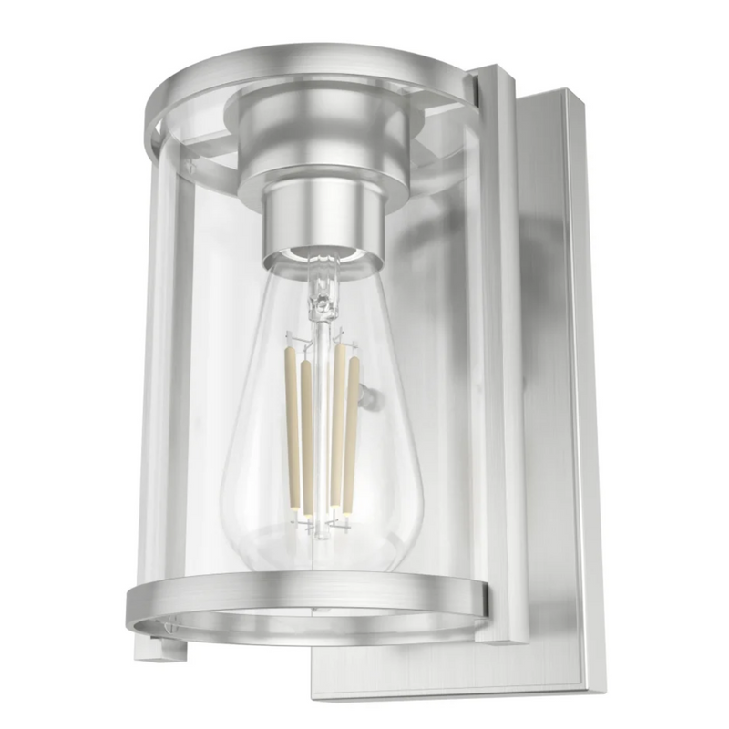 Hunter Astwood 1 Light Wall Sconce in Brushed Nickel