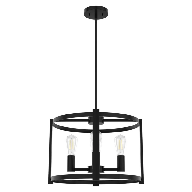 Hunter Astwood 4 Light Chandelier in Matte Black