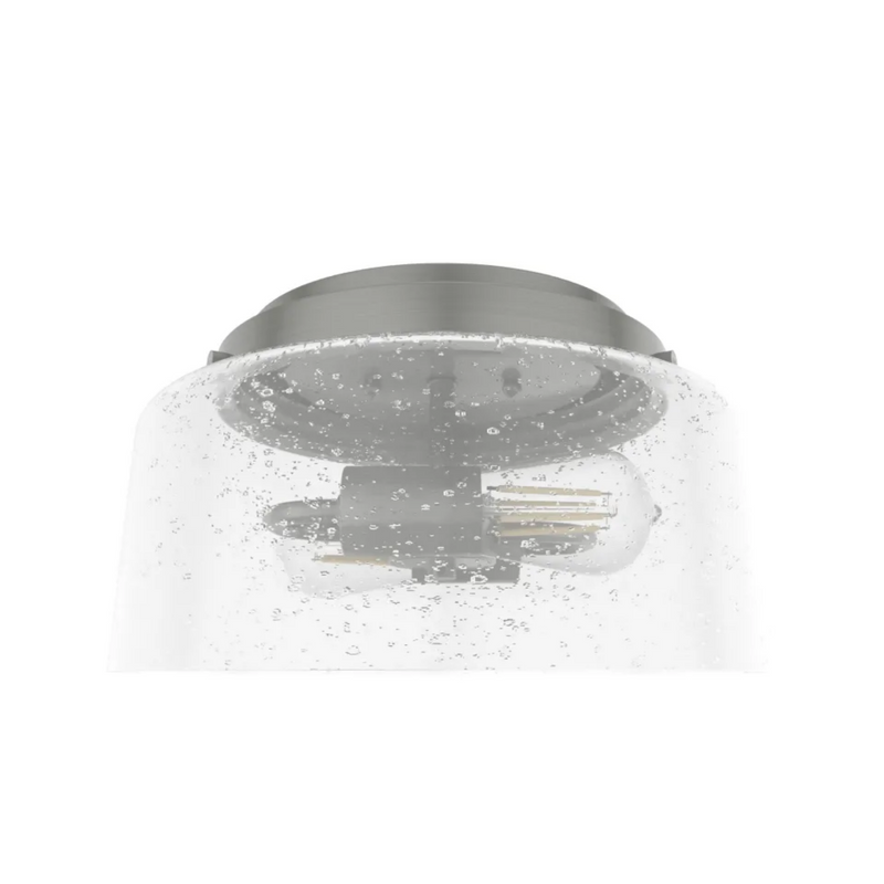 Hunter Hartland 2 Light Flush Mount in Brushed Nickel