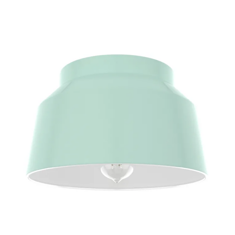 Hunter Cranbrook 1 Light Flush Mount in Mint