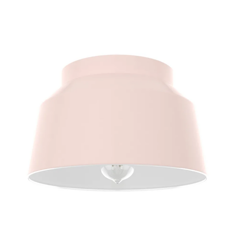 Hunter Cranbrook 1 Light Flush Mount in Blushed Pink