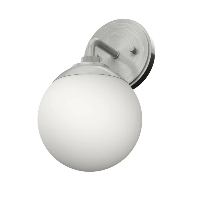 Hunter Hepburn 1 Light Wall Sconce in Brushed Nickel