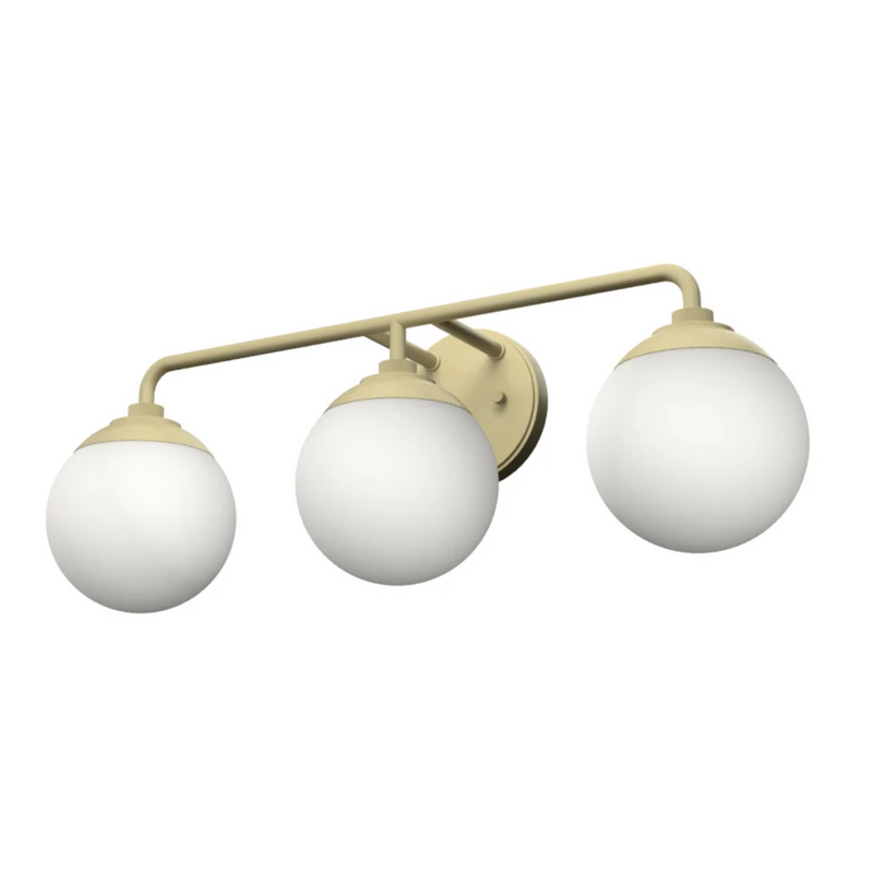 Hunter Hepburn 3 Light Vanity Light in Painted Modern Brass