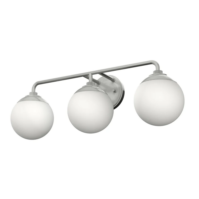 Hunter Hepburn 3 Light Vanity Light in Brushed Nickel