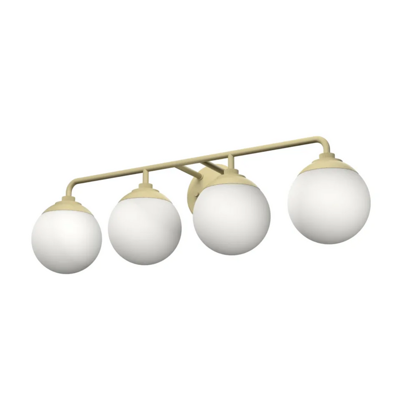 Hunter Hepburn 4 Light Vanity Light in Painted Modern Brass