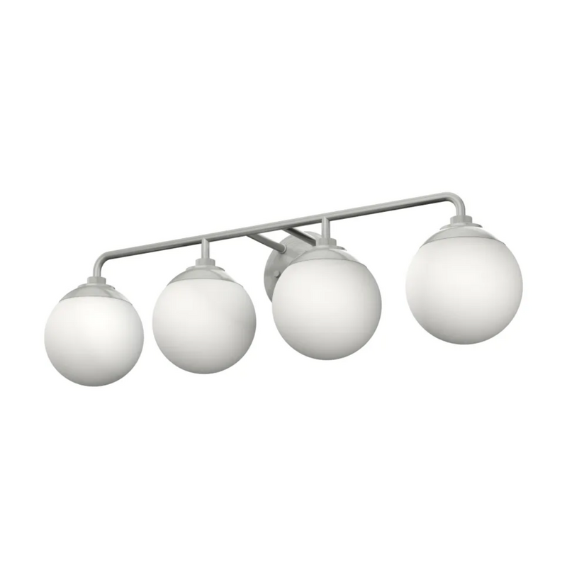 Hunter Hepburn 4 Light Vanity Light in Brushed Nickel