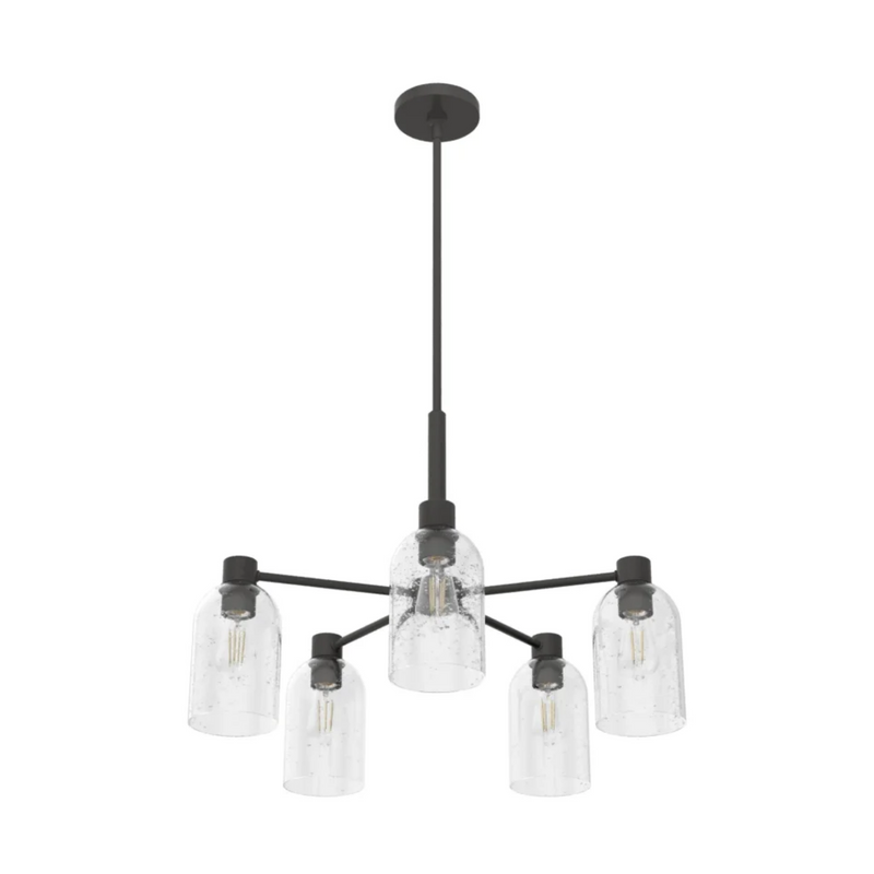 Hunter Lochemeade 5 Light Chandelier in Noble Bronze