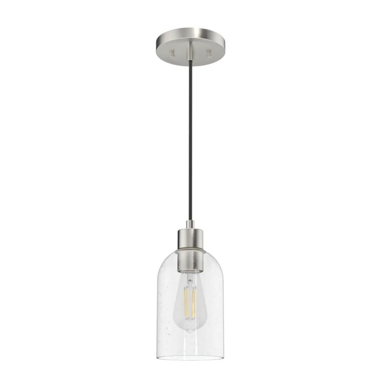 Hunter Lochemeade 1 Light Mini Pendant in Brushed Nickel