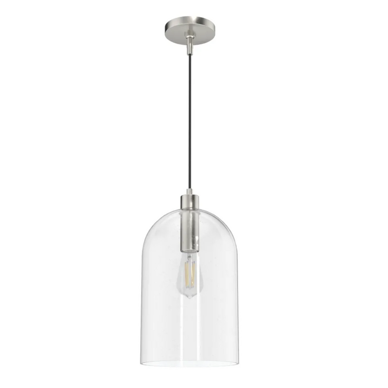 Hunter Lochemeade 1 Light Pendant in Brushed Nickel