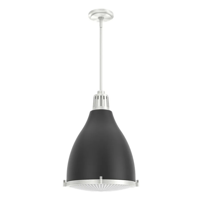 Hunter Bluff View 3 Light 14 Inch Pendant in Flat Matte Black