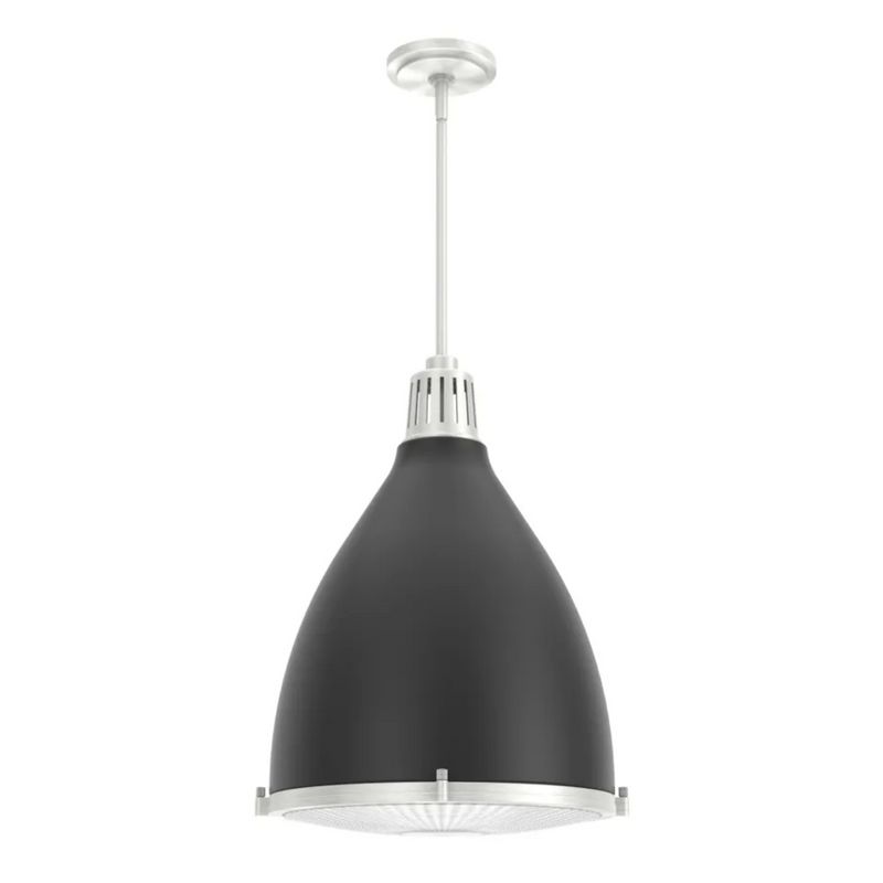 Hunter Bluff View 3 Light 16 Inch Pendant in Flat Matte Black