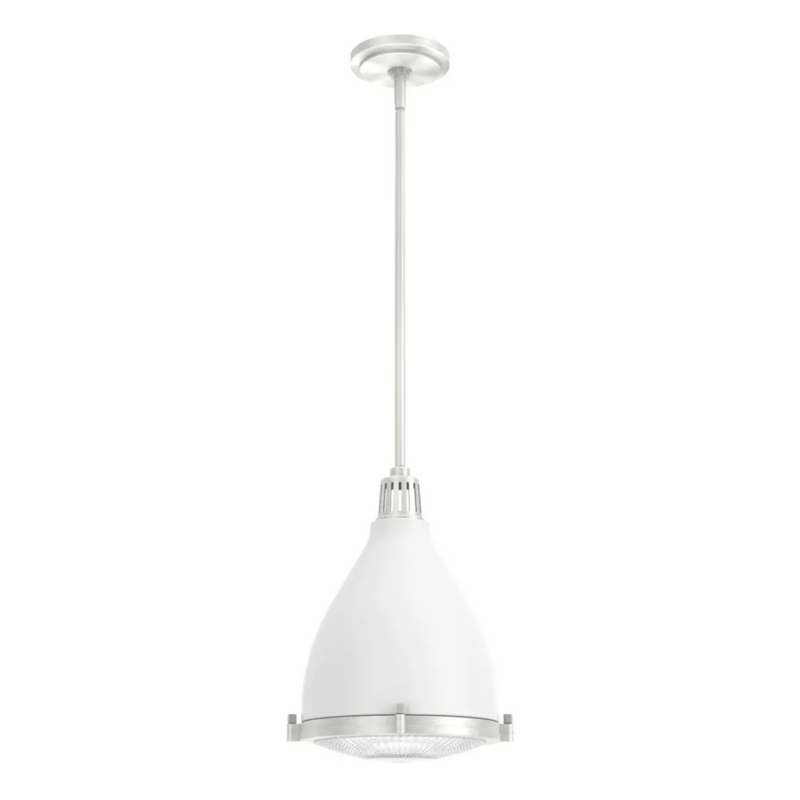 Hunter Bluff View 1 Light Pendant in Fresh White