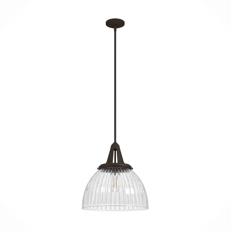 Hunter Cypress Grove 1 Light 16 Inch Pendant in Onyx Bengal