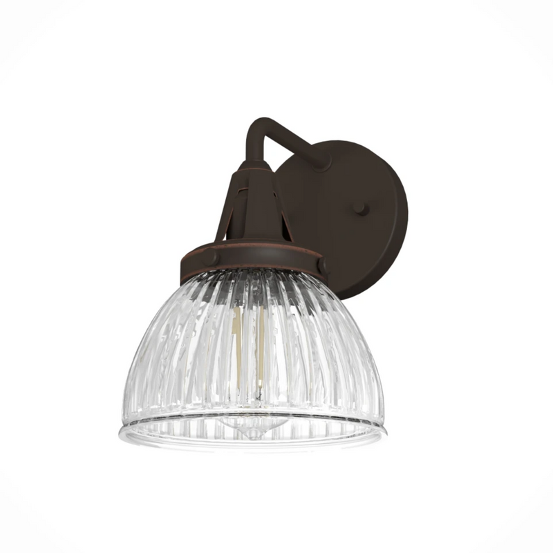 Hunter Cypress Grove 1 Light Wall Sconce in Onyx Bengal
