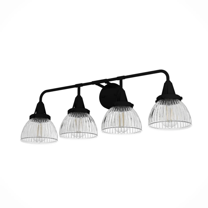 Hunter Cypress Grove 4 Light Vanity in Natural Iron
