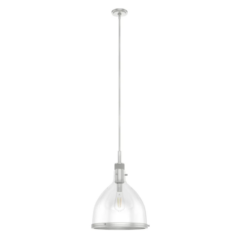 Hunter Van Nuys 1 light 16 Inch Pendant in Brushed Nickel