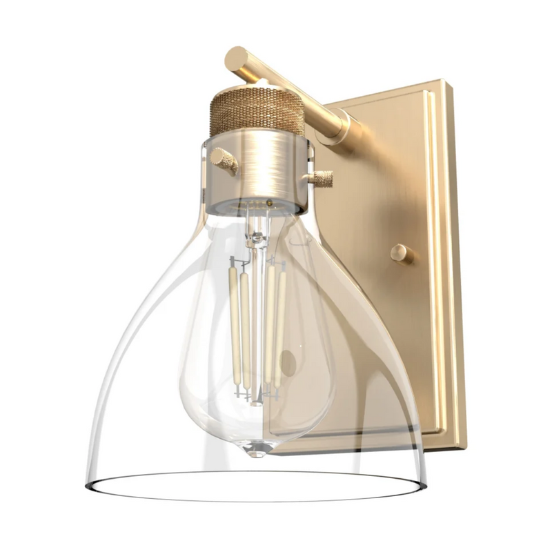 Hunter Van Nuys 1 Light Wall Sconce in Alturas Gold