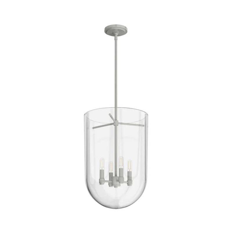 Hunter Sacha 4 Light Pendant in Brushed Nickel
