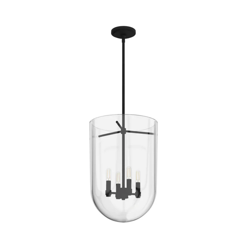 Hunter Sacha 4 Light Pendant in Natural Iron