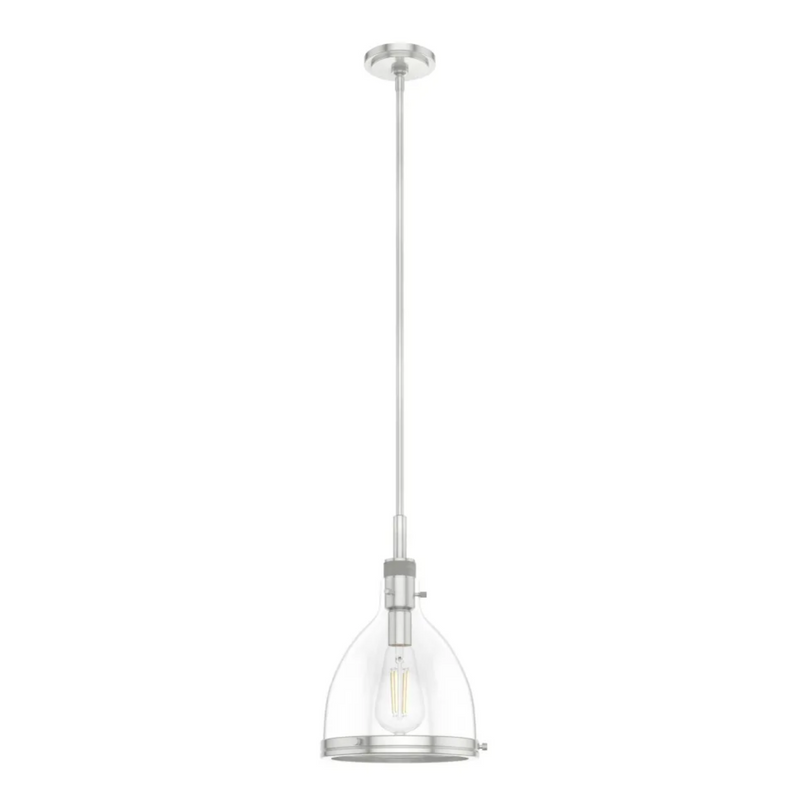 Hunter Van Nuys 1 light 10 Inch Pendant in Brushed Nickel