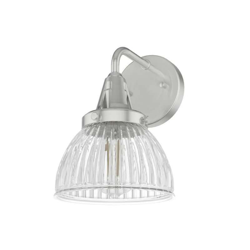 Hunter Cypress Grove 1 Light Wall Sconce in Brushed Nickel