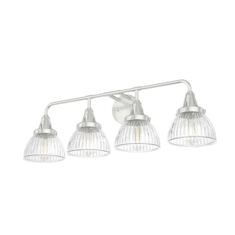 Hunter Cypress Grove 4 Light Vanity in Brushed Nickel