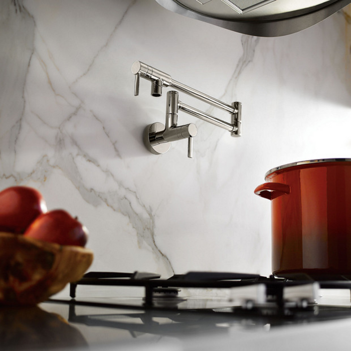 Moen Modern Pot Filler Chrome Two-Handle Kitchen Faucet