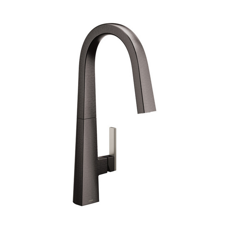 Moen Nio Black Stainless One-Handle High Arc Pull-Down Kitchen Faucet
