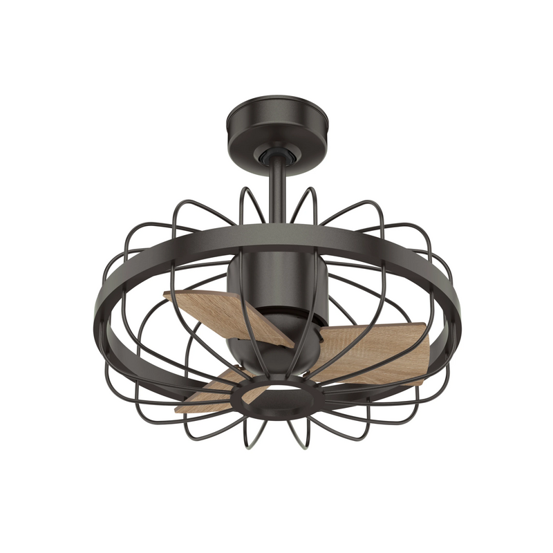 Hunter 16-Inch Roswell Ceiling Fan - Noble Bronze/Latte Oak