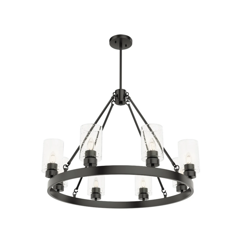 Hunter Hartland 8 Light Chandelier in Noble Bronze