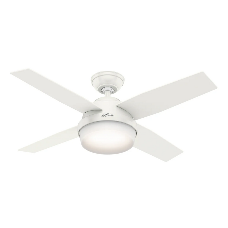 Hunter 44-Inch Dempsey Light Fresh White Ceiling Fan