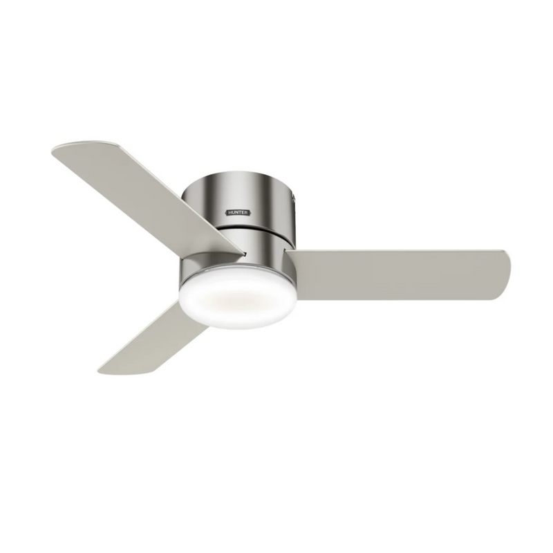 Hunter 44-Inch Minimus Brushed Nickel Low Profile Ceiling Fan